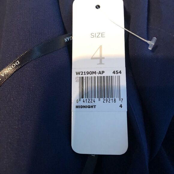 NWT Donna Morgan Chiffon Halter Alana Gown Size 4 - Picture 7 of 8